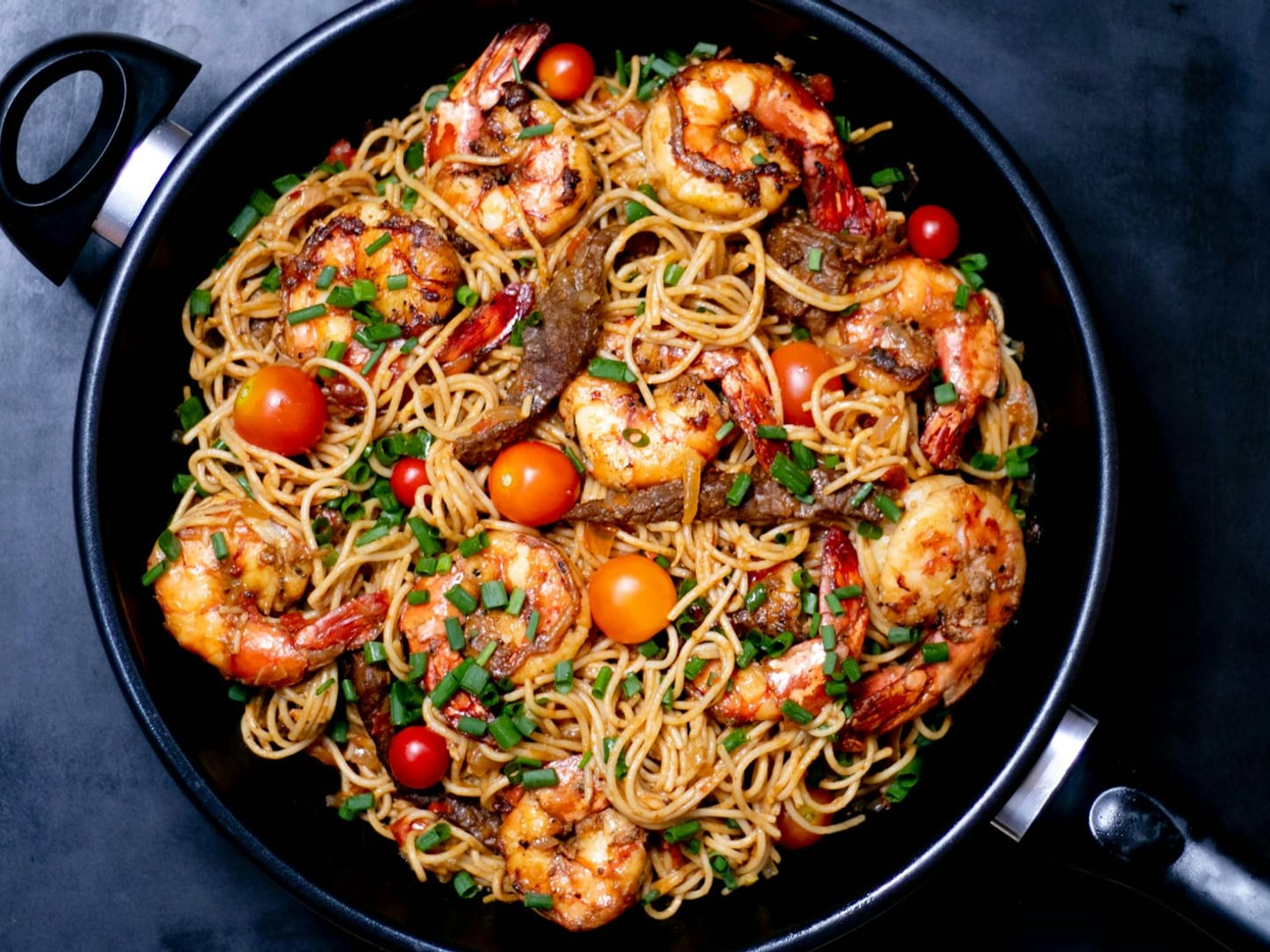 Crispy fried tofu with noodles